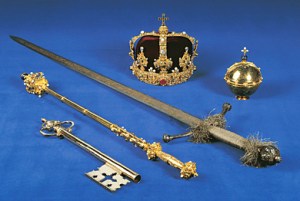 Kungliga skattkammaren -Eriks XIV:s regalier.