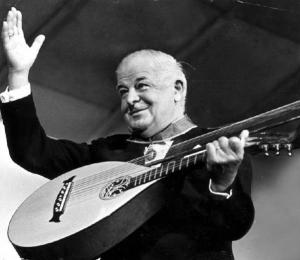 Evert Taube, 1961. Foto: Arne Schweitz:Scanpix